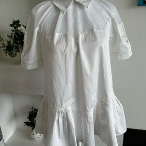 ☀️ 🤍 OPENING CEREMONY 🤍 White Ruffled Women's Top